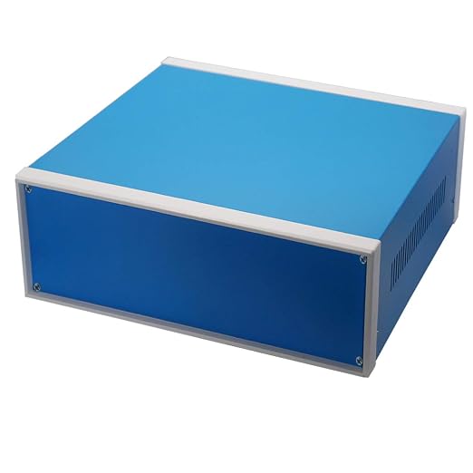 Zulkit Junction Box Blue Metal Project Box DIY Electric Enclosure Case - Image 8