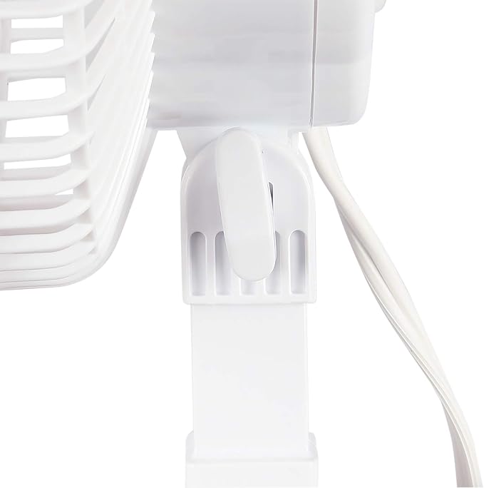 Hurricane Classic 6 Inch Clip Fan, 2 Speed Portable Desk Table Fan - Image 7