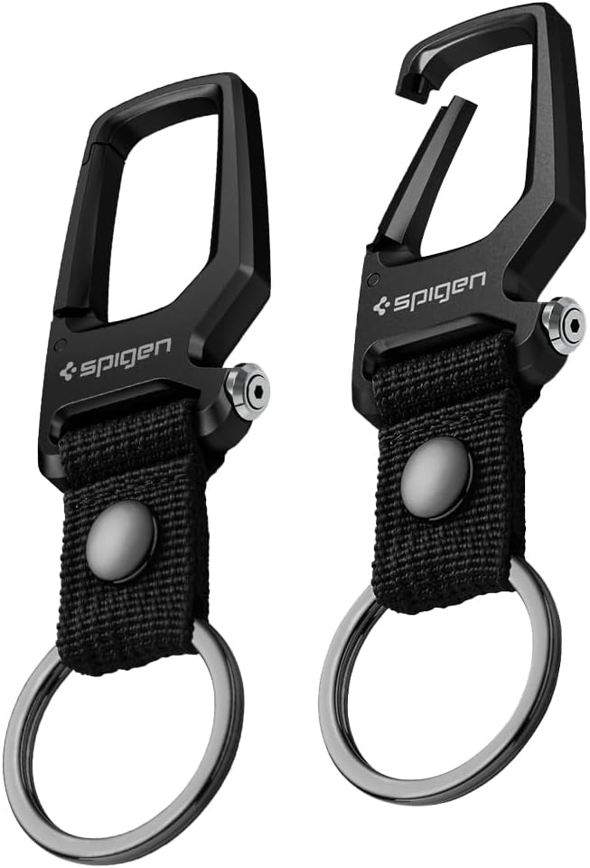Spigen Life Carabiner Key Ring Clip, Car Keychain Clip, Bottle Opener Key Chain by Spigen