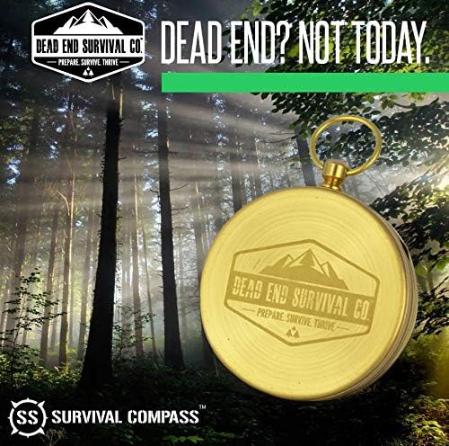 SharpSurvival Military-Grade Glow-in-The-Dark Compass – Waterproof Metal - Image 6