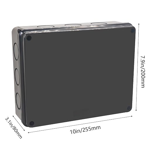 Junction Box, Reserved Holes Electrical Boxes Waterproof IP65 ABS Plastic - Image 2