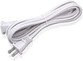 10FT 2 Prong Indoor Extension Cord, Thin White Extension Cords Male/Female by Yeatel