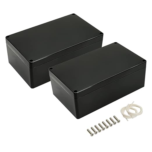 LeMotech Project Box ABS Plastic IP65 Waterproof Dustproof Electrical Junction by LeMotech