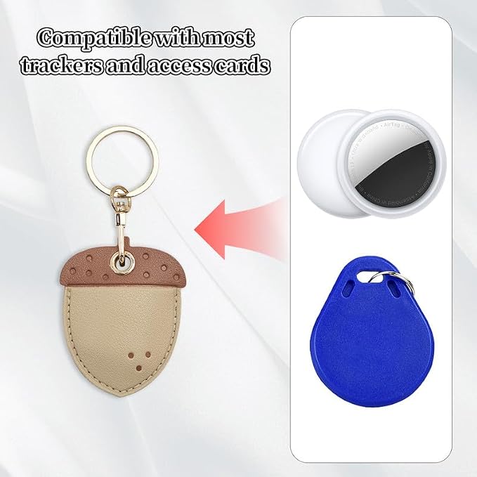 Leather Keychain Case Holder Compatible - Image 4