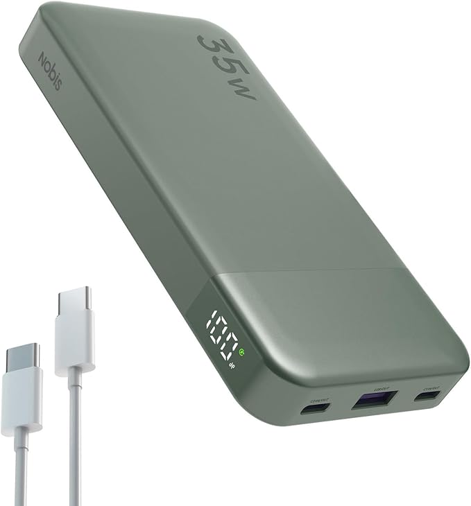 NOBIS Portable Charger, 10000mAh Power Bank Fast Charging, Battery Pack by NobisPowerbank