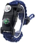 Survival Paracord Bracelet, Fire Starter, Waterproof SOS Light, Adjustable AK87 by Daarcin