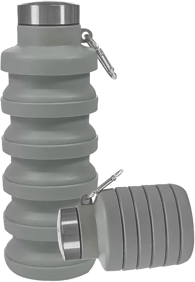 Collapsible Water Bottles, 16oz Capacity Portable Reusable Silicone Water Bottle by Unknown