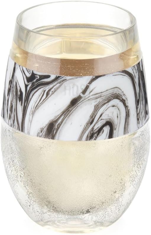 HOST Wine Freeze Cooling Cup, Plastic Double Wall Insulated Freezable Drink by HOST