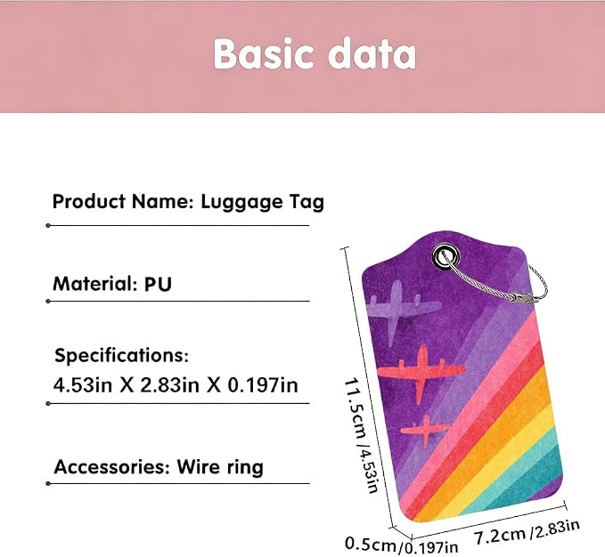 2Pcs Retro Airplane Luggage Tags - Image 3