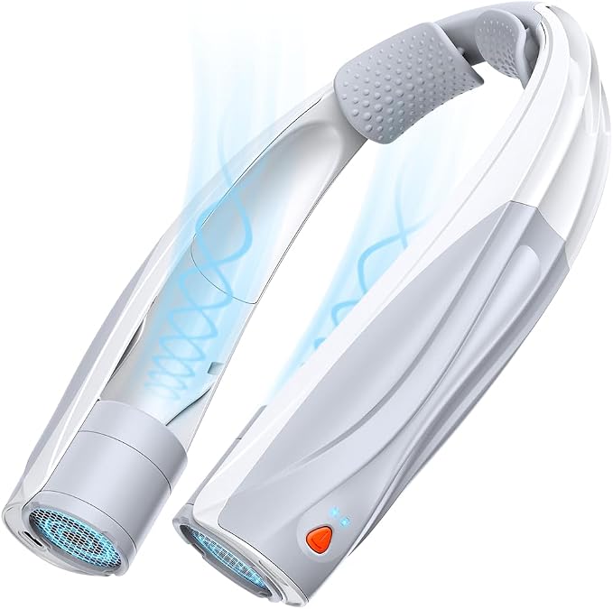 Portable Neck Fan, 6000mAh Personal Fan, 360° Cooling Rechargeable Wearable Fan by Vexolta