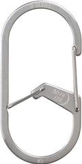Nite IZE GS3-11-R6 G-Series Dual Chamber Carabiner, Size #3 1-Pack, Stainless by Nite+Ize