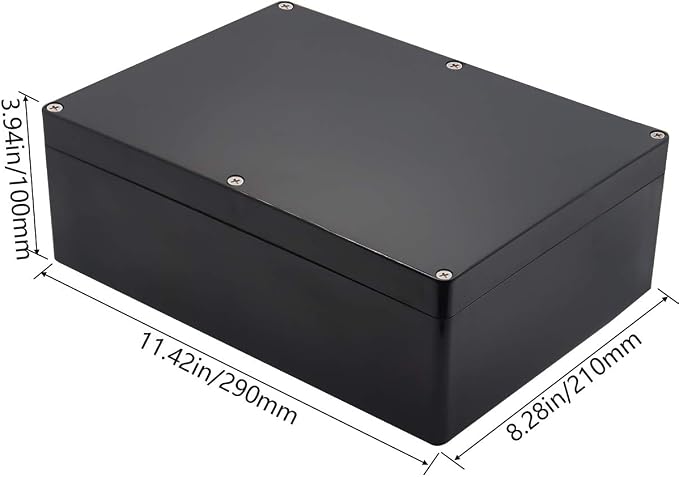 Project Box IP65 Waterproof Junction Box ABS Plastic Black Electrical Boxes DIY - Image 2