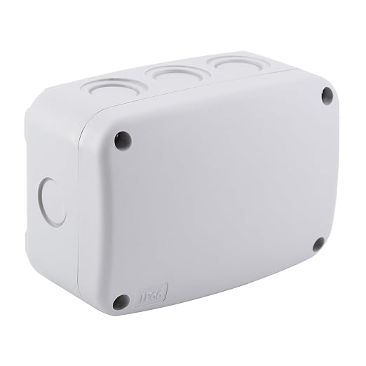 SuperInk White Outdoor Junction Box IP66 Waterproof Electrical Enclosure by SuperInk