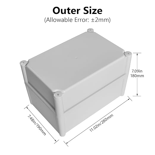 LeMotech IP67 Waterproof Junction Box ABS Plastic Project Box Dustproof - Image 2