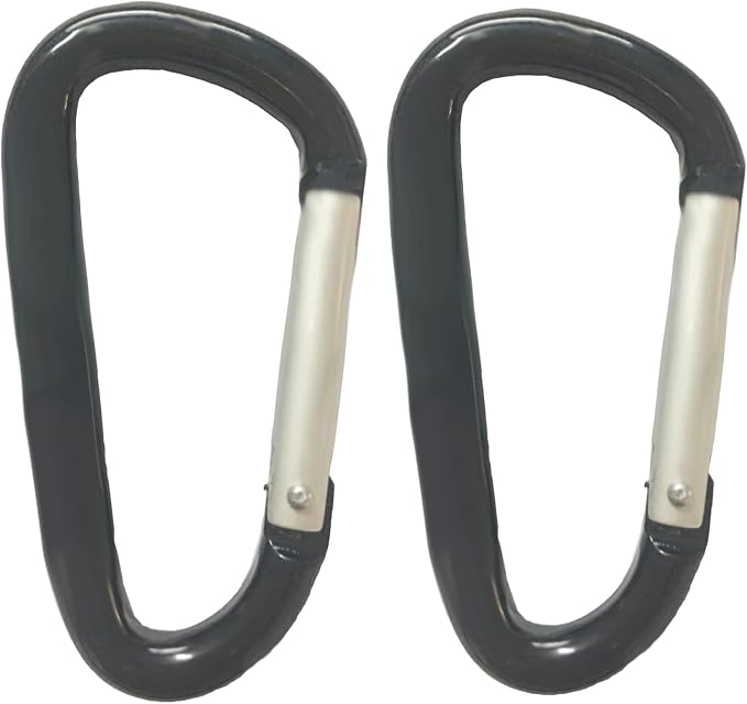 LESHIRY Large Carabiners Keychain 3" Aluminum D Shape Premium Durable D-Ring by LESHIRY