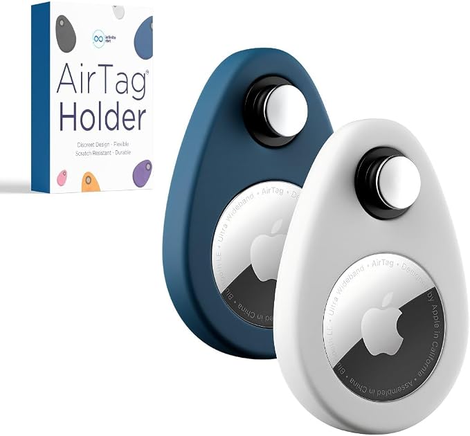INFINITE ORBIT AirTag Holder for Kids – 2 Pack Anti-Removal Locking Case by infiniteorbit