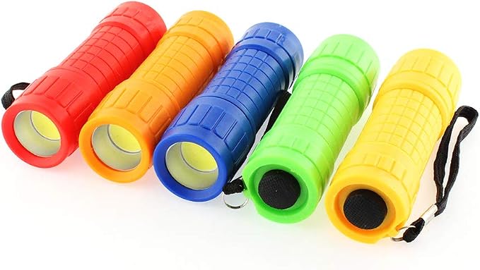 Whaply 30-Pack Small Mini Flashlight Set, 5 Colors, COB LED Handheld Flashlight - Image 7
