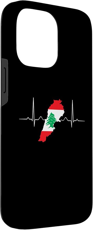 Lebanon Heart Lebanese Heartbeat Vintage Lebanon Map Case - Image 3