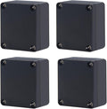 Project Box IP65 Waterproof Junction Box ABS Plastic Black Electrical Boxes DIY by Otdorpatio