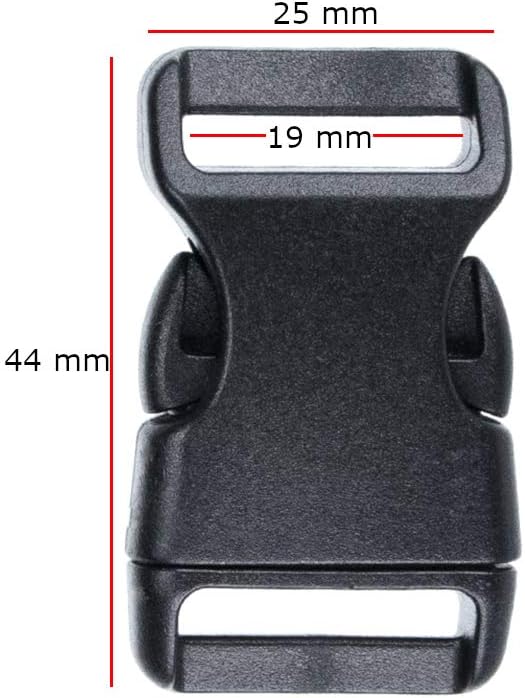 Black Plastic Side Release Buckles - Image 3