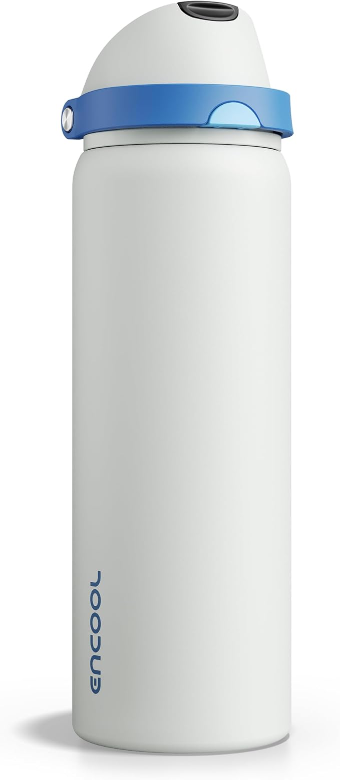 Insulated Water Bottle with Straw by ENCOOL