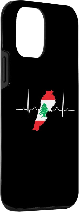 Lebanon Heart Lebanese Heartbeat Vintage Lebanon Map Case - Image 3