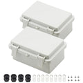 Zulkit 2pcs Junction Box ABS Plastic Dustproof Waterproof IP65 Electrical Boxes by Zulkit
