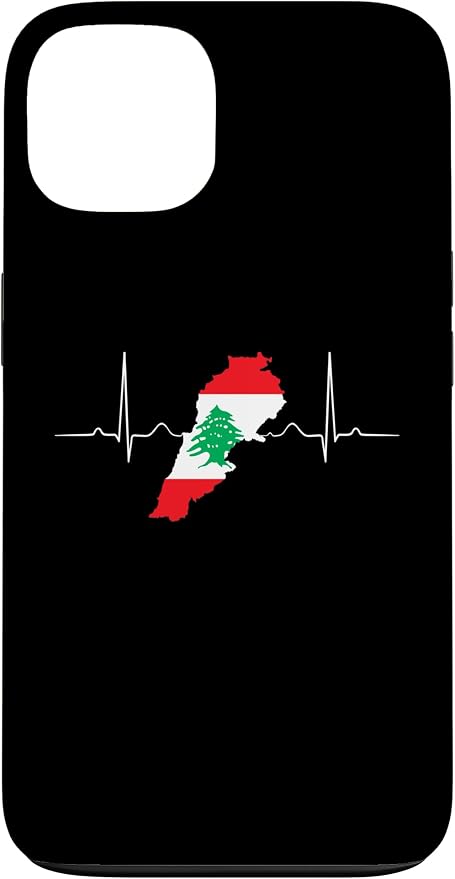 Lebanon Heart Lebanese Heartbeat Vintage Lebanon Map Case by Unknown