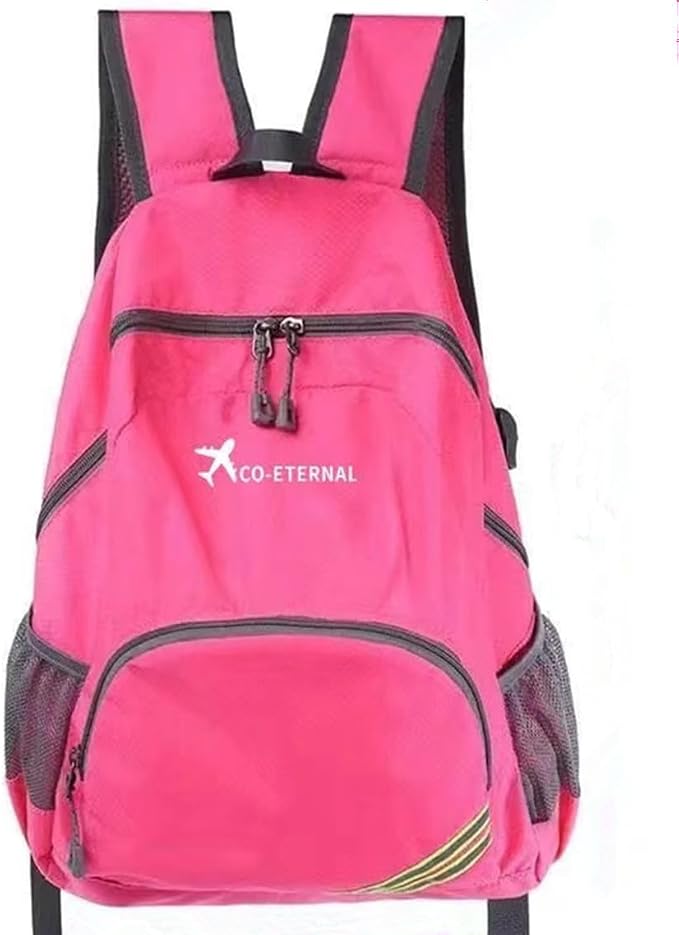 Geboldil Men's and women's waterproof backpack traveling backpack fuchsia by Geboldil