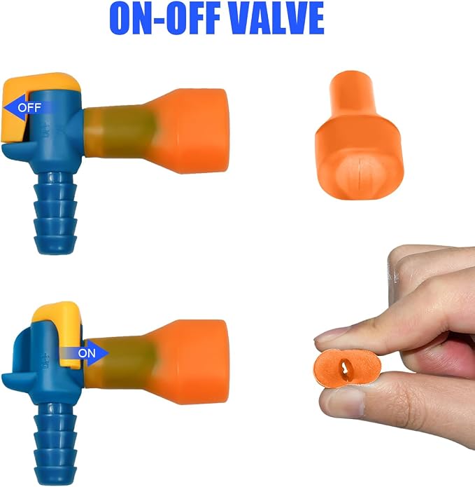 Big Bite Valve Replacement Mouthpiece Water Hydration Bladder Valve 4 Pack - Image 2