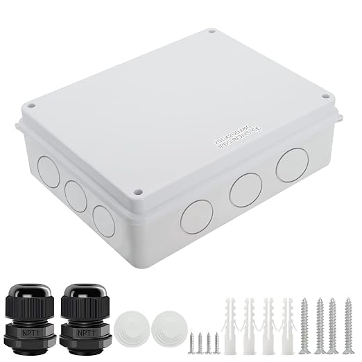 LeMotech Junction Box, Electrical Box IP65 Water Resistant Dustproof ABS by LeMotech