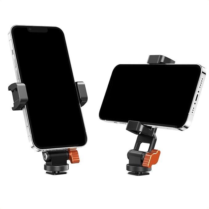 K&F CONCEPT Metal Phone Tripod Mount, Universal Smartphone Stand - Image 2