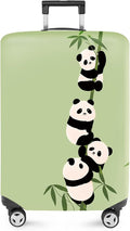 ANNA QUEEN Cute Panda Bamboo Luggage Cover, Cartoon Animal Suitcase Protector by ANNAQUEEN