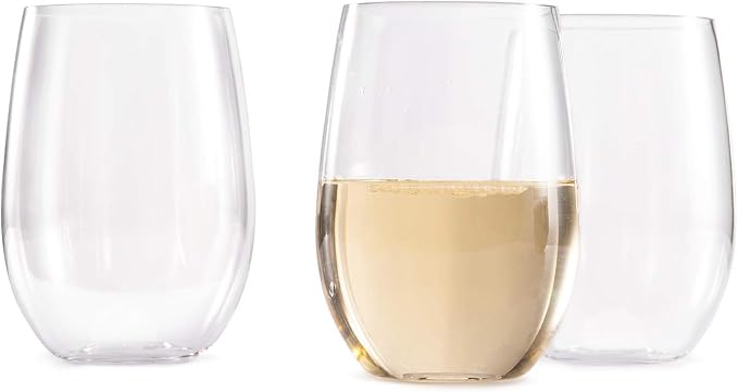 hotder Wine Glasses glasses drinking set 16 OZ Tritan, Stemless Wine Glasses - Image 5