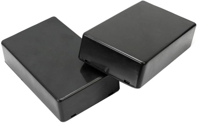 5Pcs Black Waterproof Plastic Electric Project Case Junction Box 3.94 x 2.36 x - Image 2