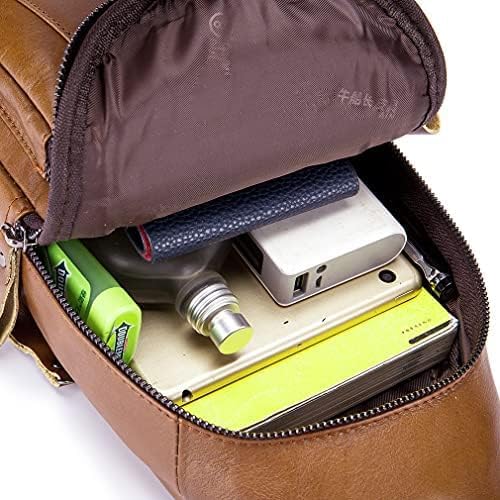 Hebetag Leather Sling Bag Crossbody Backpack - Image 7