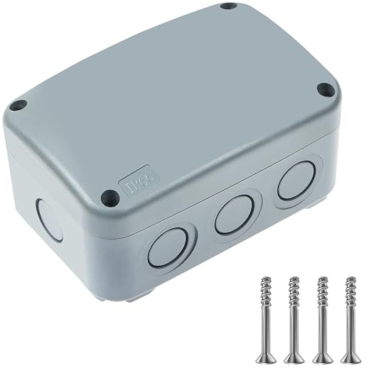 Outdoor Junction Box, Nineleaf IP66 Weatherproof Electrical Project Boxes by NineLeaf