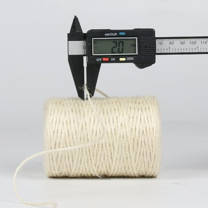 PerkHomy Natural Jute Twine 600 Feet Long Colored Twine Rope - Image 2