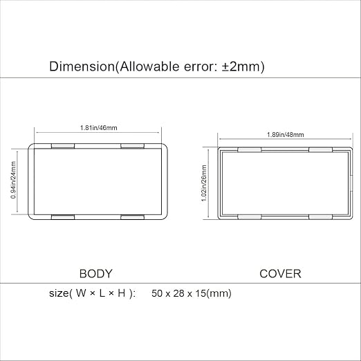 LeMotech Project Box 5 Pieces ABS Plastic Electrical Project Case Small - Image 7