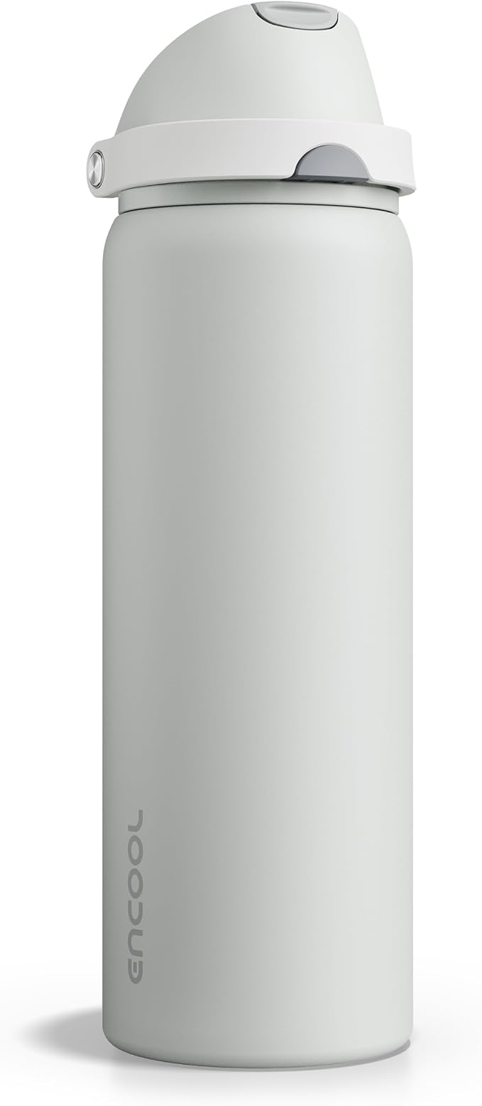 Insulated Water Bottle with Straw by ENCOOL