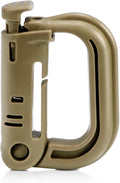 6 Pack 2.12“ Tactical Locking D Ring Plastic Carabiner Backapck Molle Hook Clip by ManTangSun