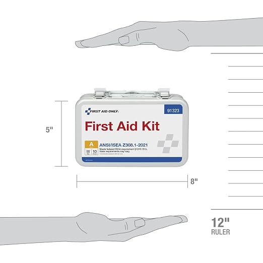 First Aid Only 91323 ANSI A 2021 and OSHA Compliant First Aid Kit, 10-Person - Image 7