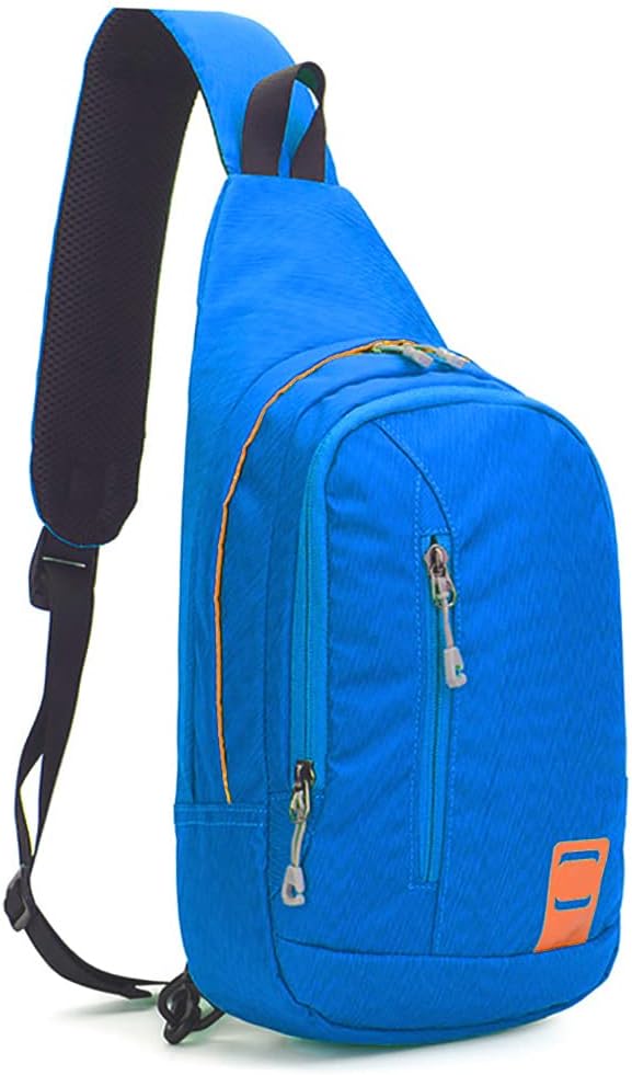 Peicees Small Sling Backpack Waterproof Unisex Shoulder Bag Chest Crossbody by Peicees