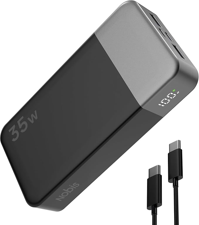 NOBIS Portable Charger, 20000mAh Power Bank, 35W Power Bank Fast Charging by NobisPowerbank