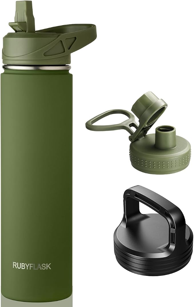 RUBYFLASK 24oz Insulated Water Bottle by RUBYFLASK