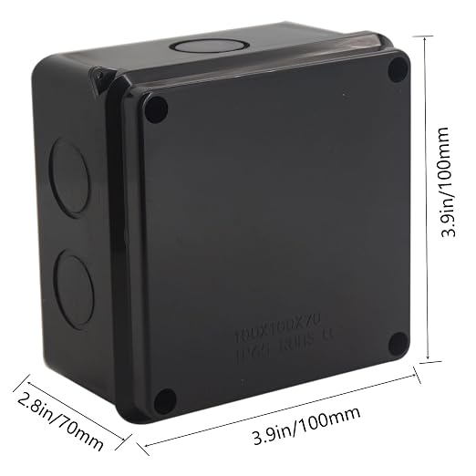 Junction Box, Reserved Holes Electrical Boxes Waterproof IP65 ABS Plastic - Image 2