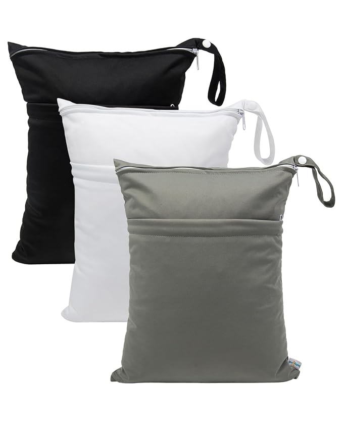babygoal Wet Dry Bags 3 Pack, Waterproof Reusable Travel Bags by babygoal
