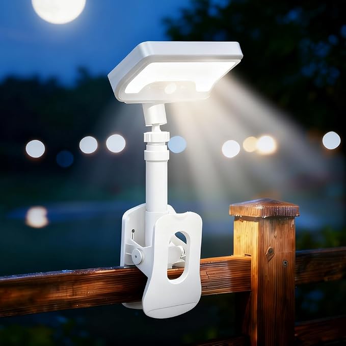 Clip On Solar Lights Outdoor | 92 LEDs 600LM Motion Sensor Lamp by Solarlight