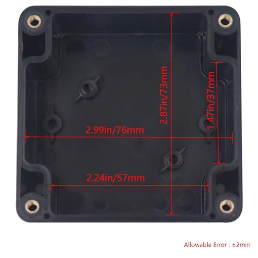 2 Packs Junction Box IP65 Waterproof ABS Plastic Electrical Project Case Power - Image 3