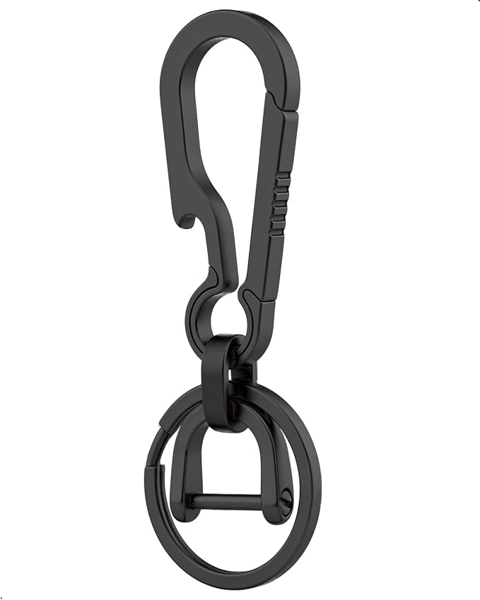 PJYTAC Key Chain Clip Titanium Carabiner Keychain Quick Release Carabiner by PJYTAC